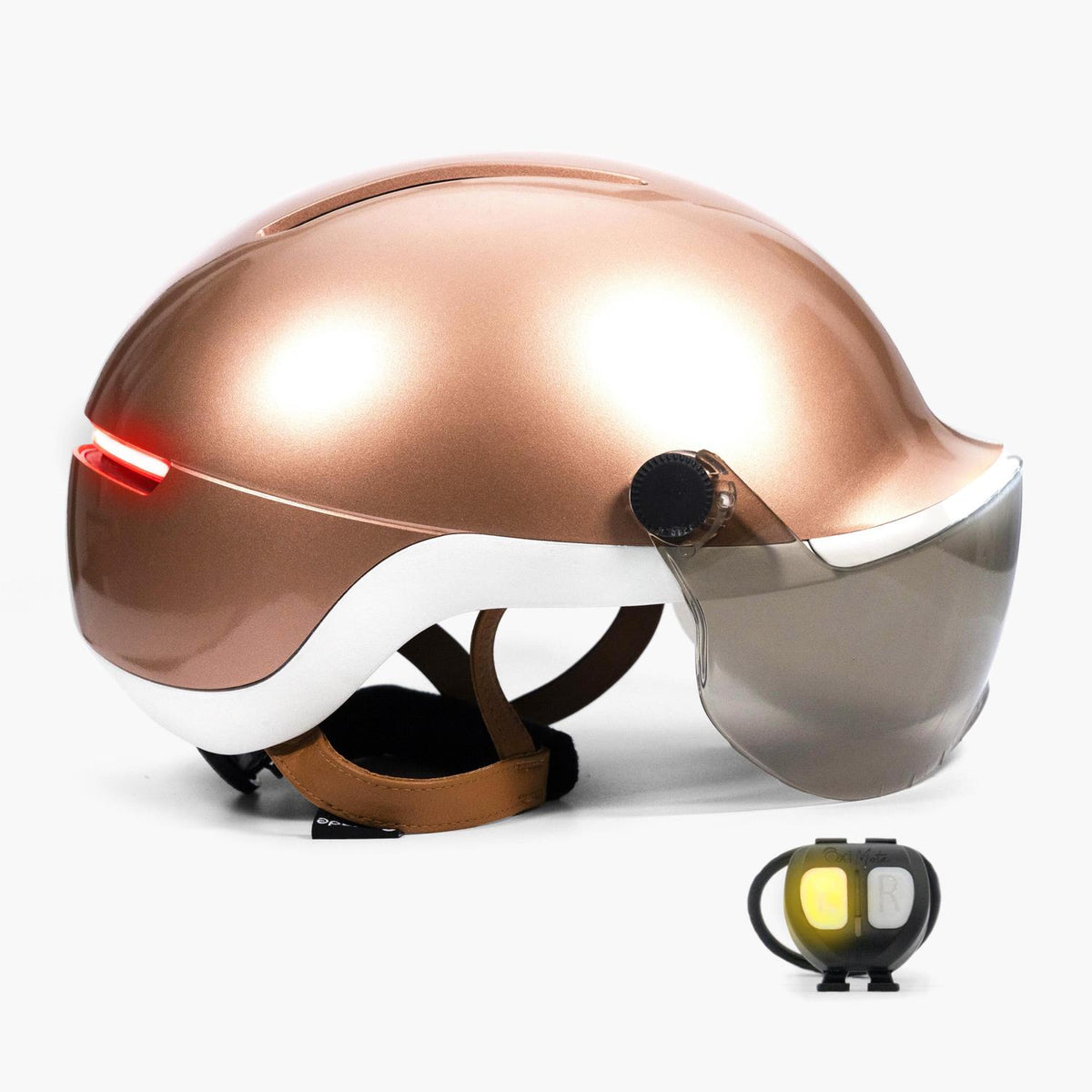 Overade LIFE - Casque Vélo Lumineux avec Clignotants