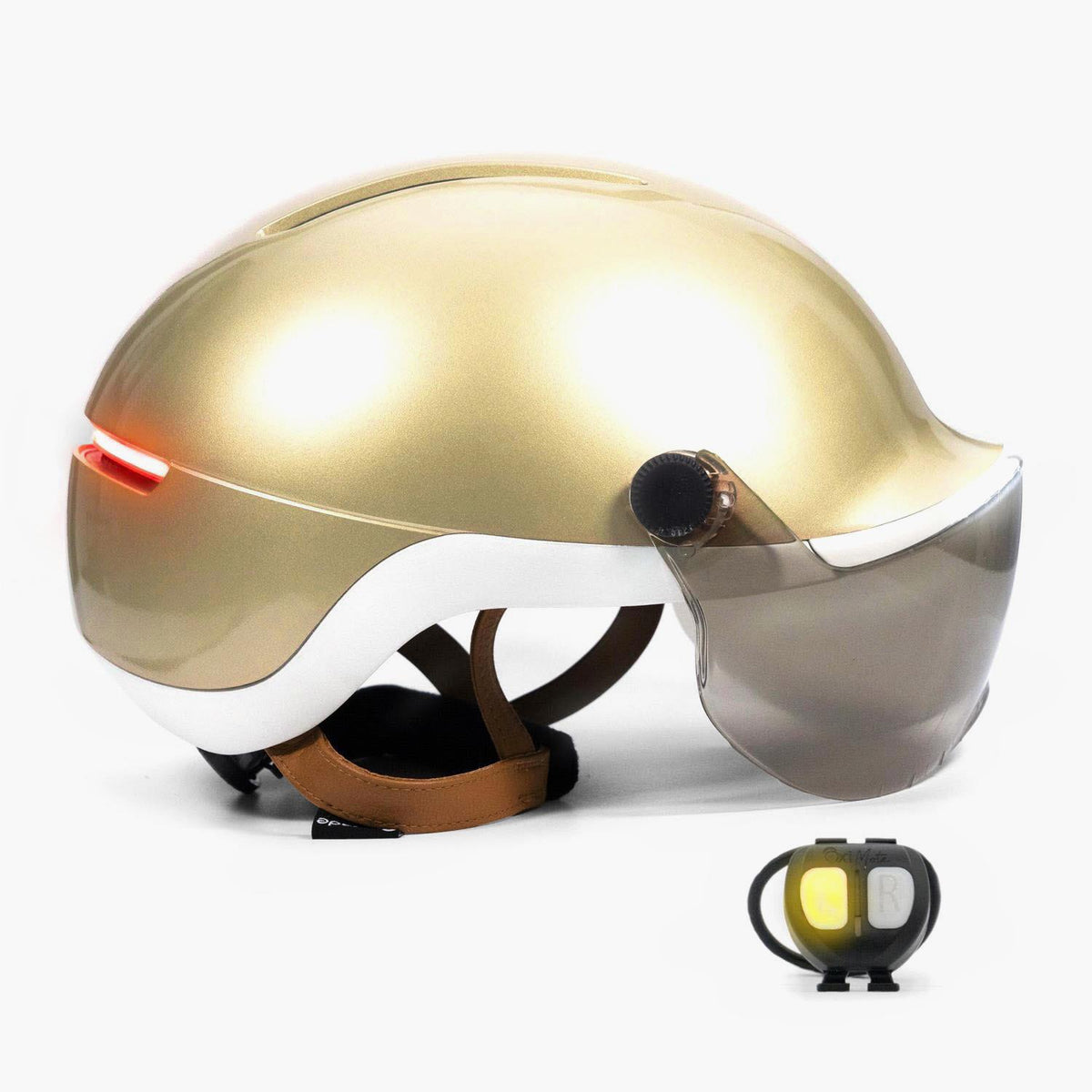 Overade LIFE - Casque Vélo Lumineux avec Clignotants