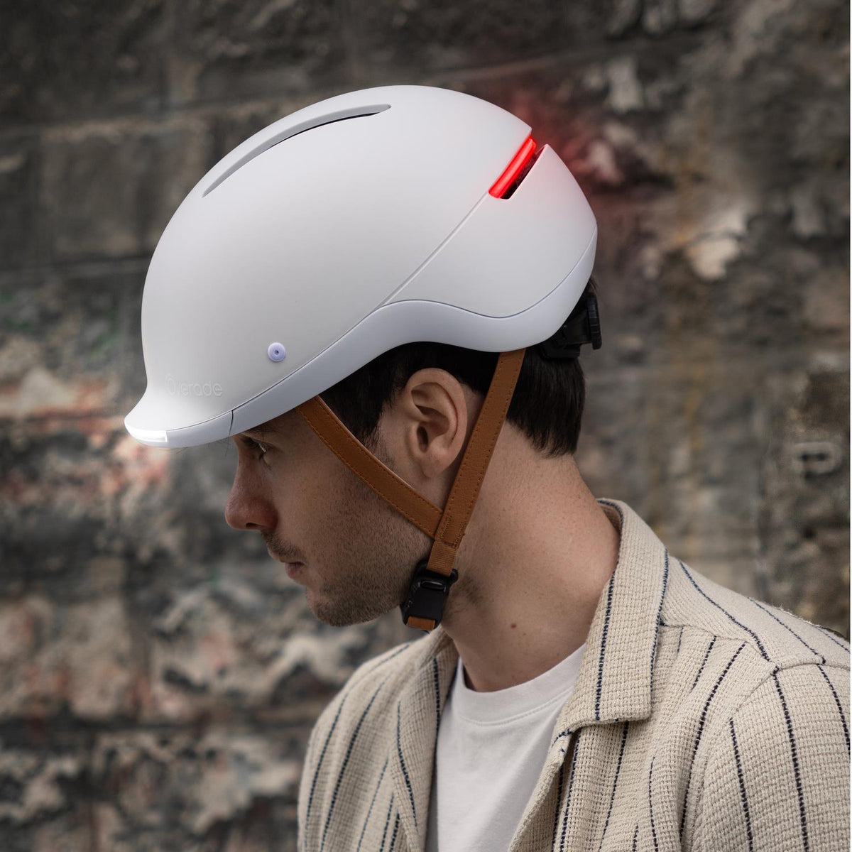 Overade LIFE - Casque Vélo Lumineux avec Clignotants