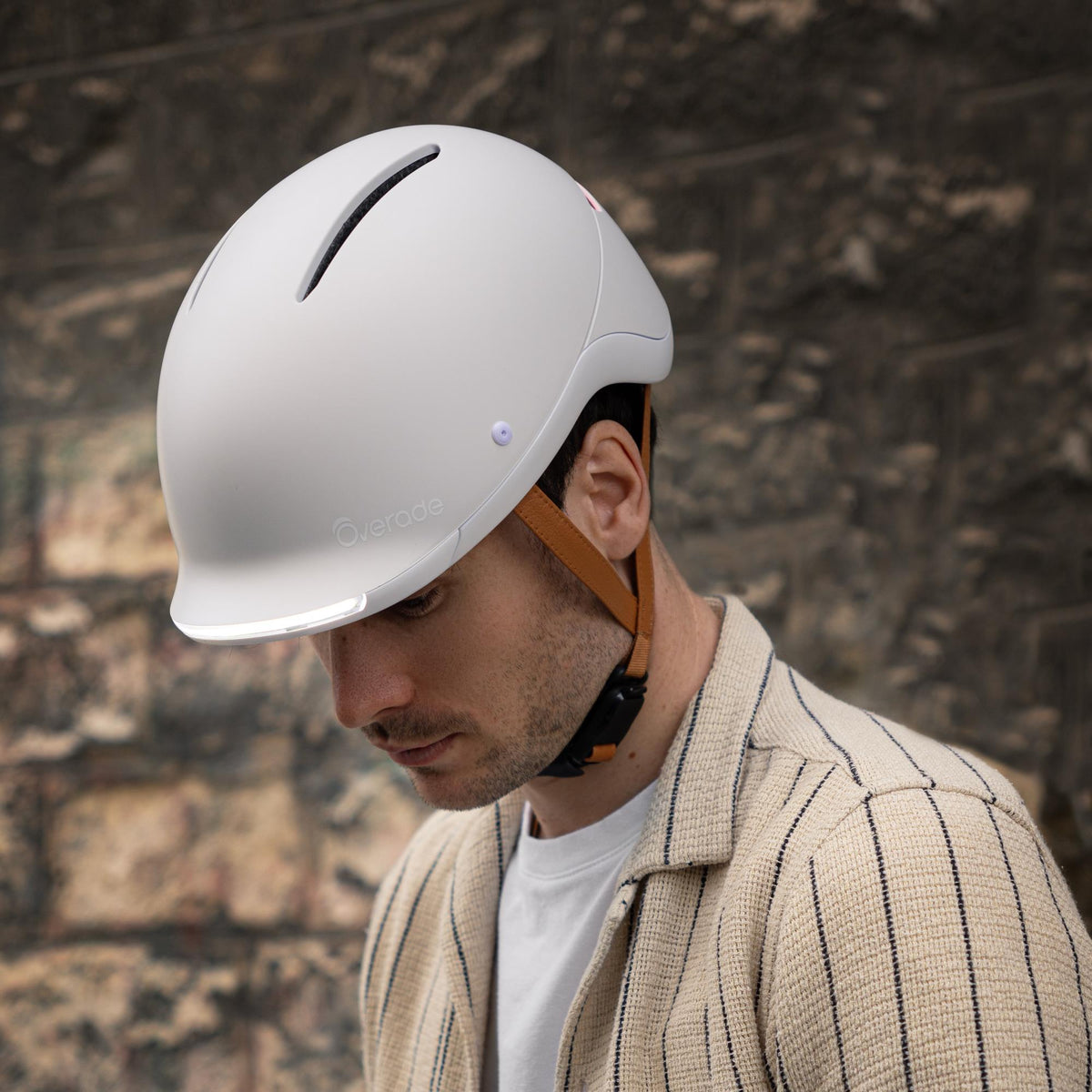 Overade LIFE - Casque Vélo Lumineux avec Clignotants